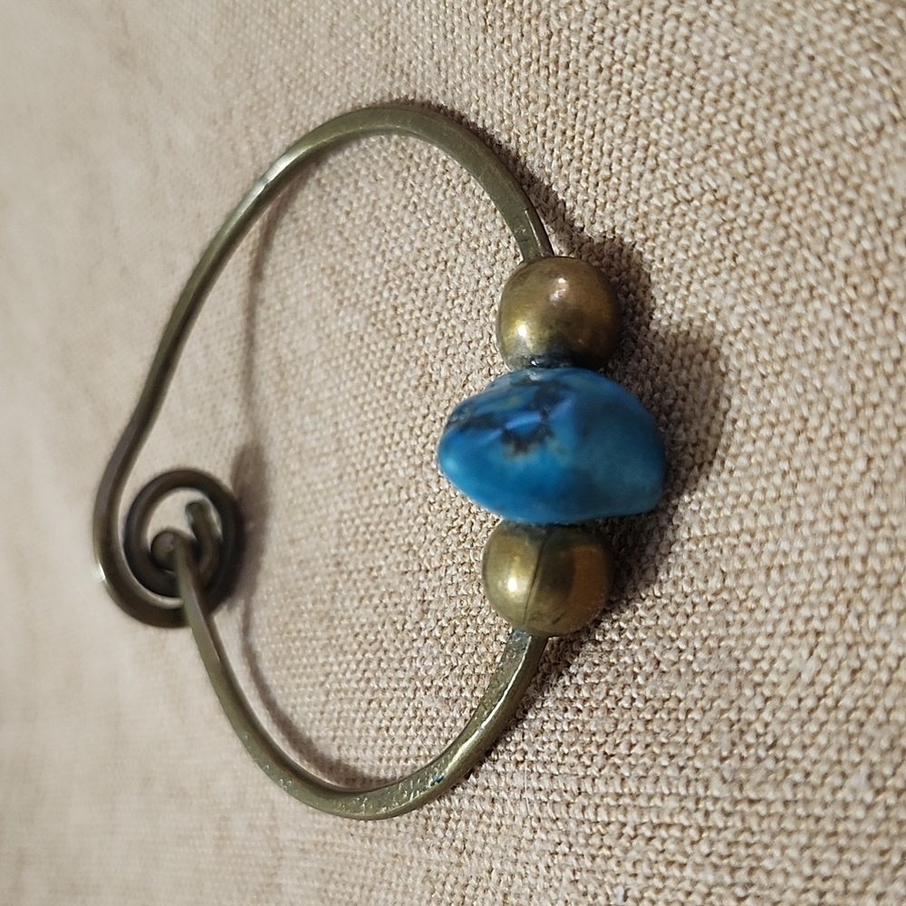 Blue and Bronze Bracelet